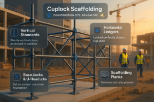 How Cuplock Scaffolding Works in bangalore