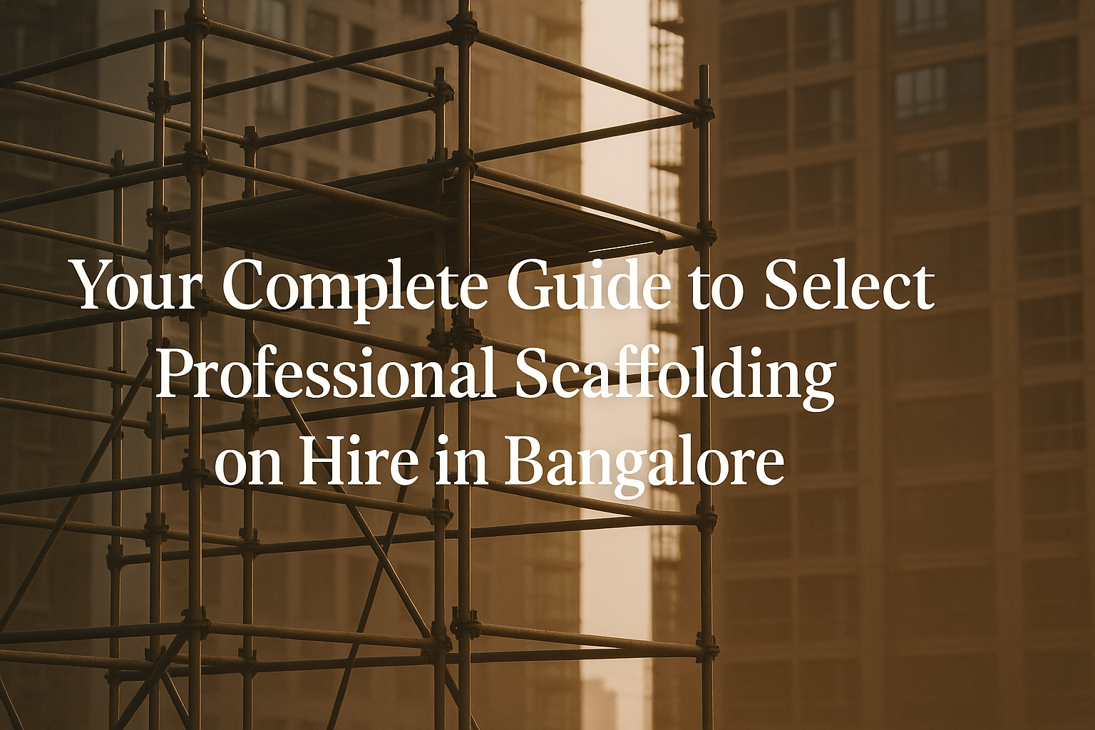 scaffolding on hire in bangalore