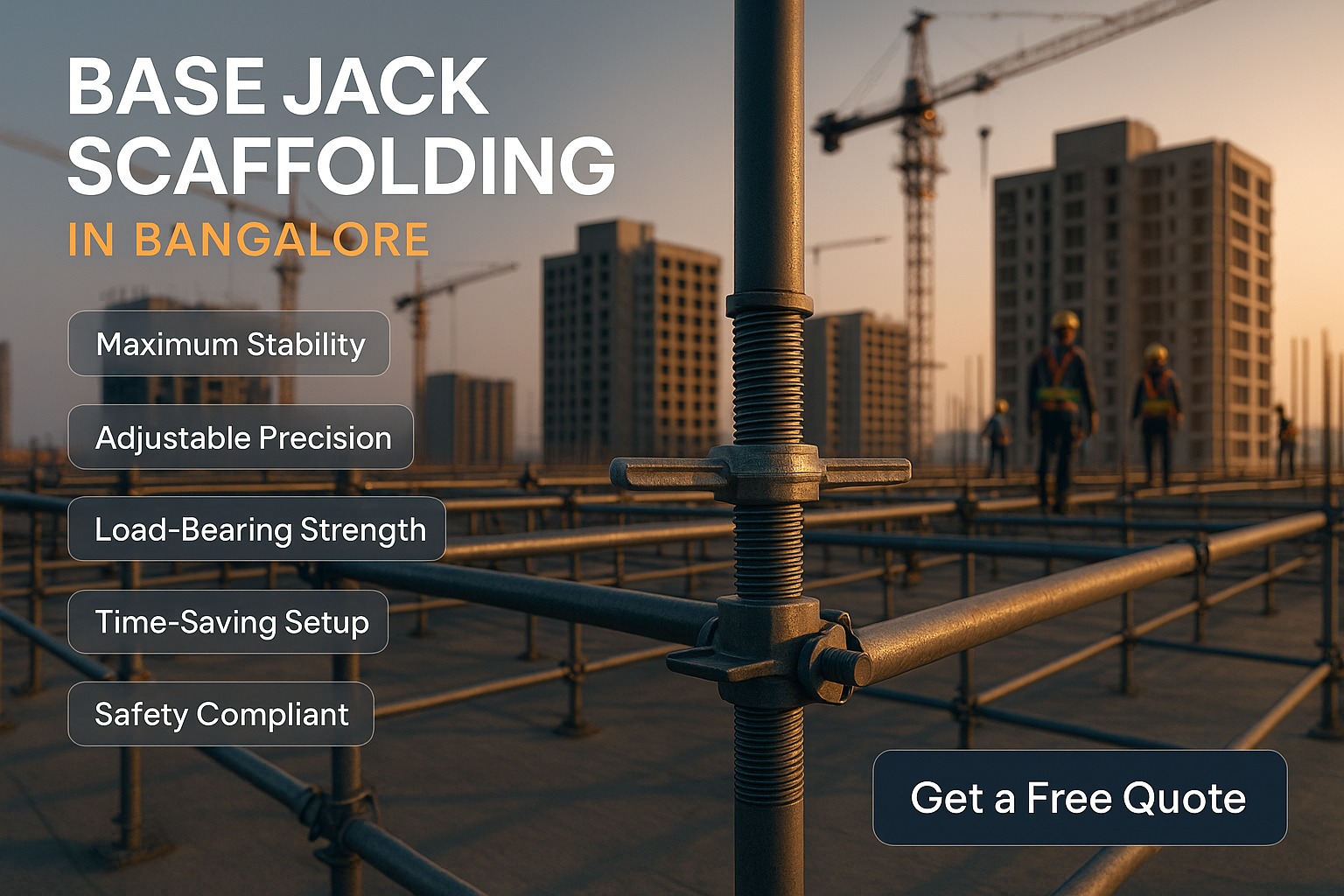 advantages of base jack scaffolding in bangalore