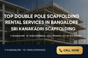 double pole scaffolding rental services in Bangalore
