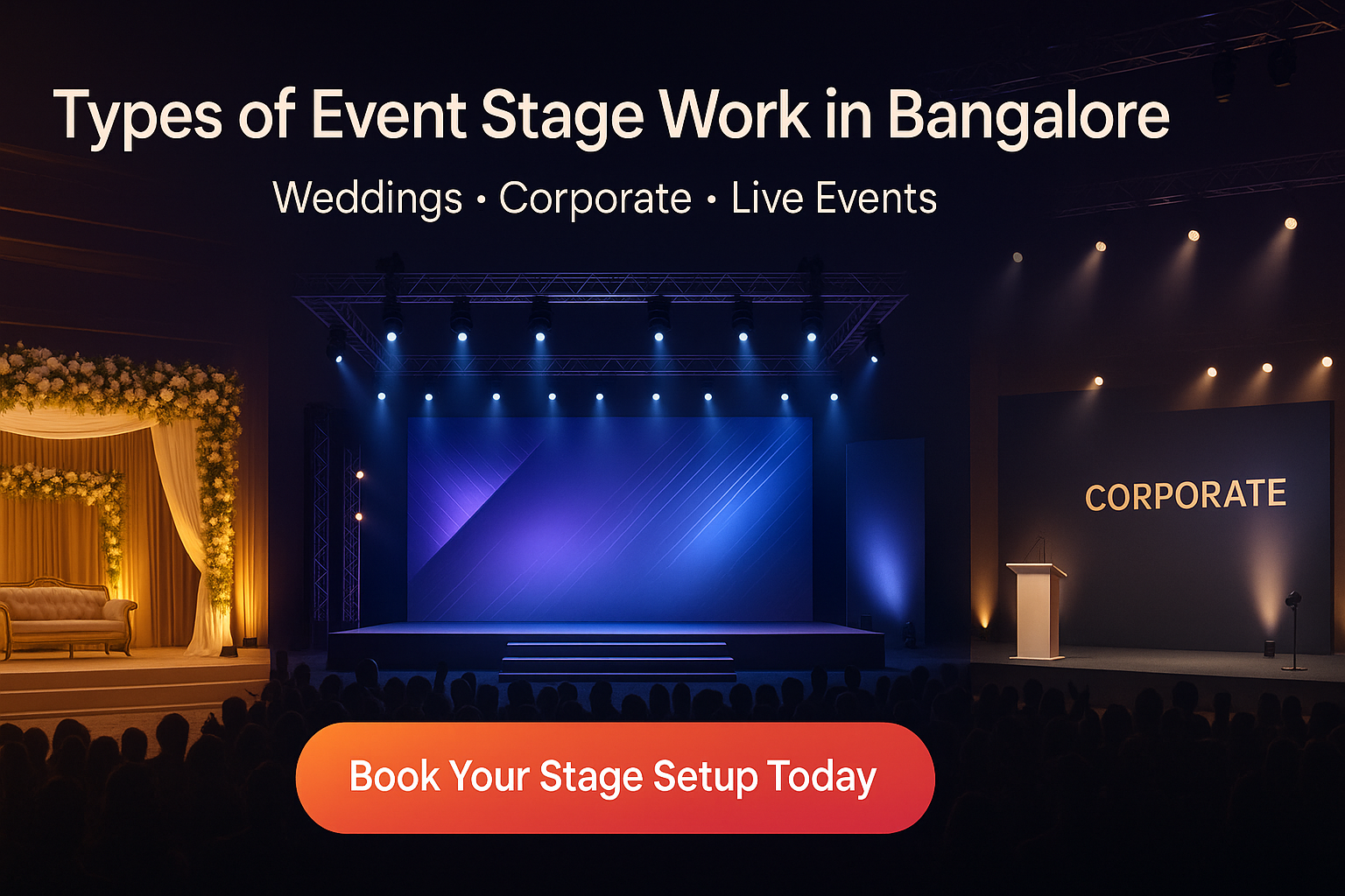 Types of Event Stage Work in Bangalore