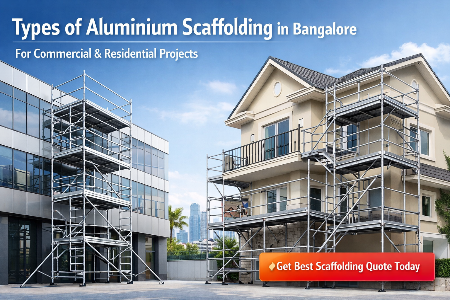 Types of Aluminium Scaffolding in Bangalore