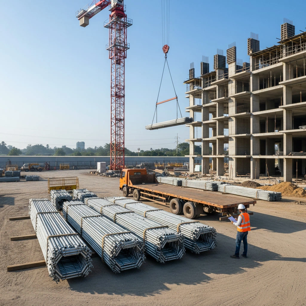 Mastering Scaffolding Workflow: How to Manage Material Mobilization on Large Sites