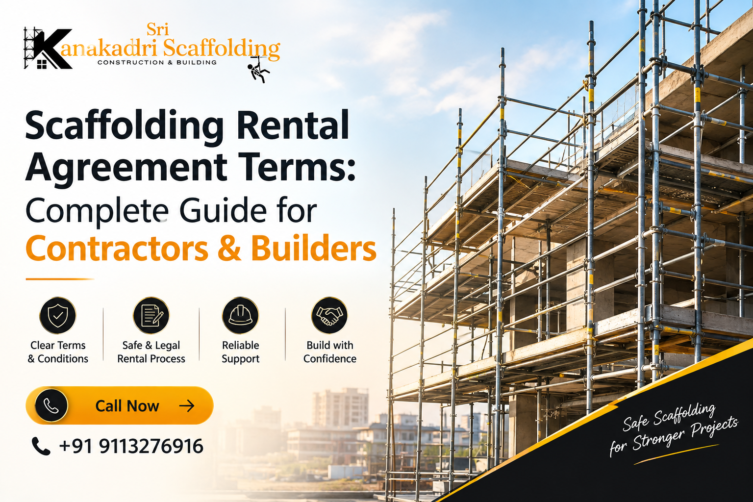 Scaffolding Rental Agreement Terms in Bangalore